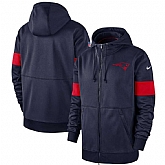 New England Patriots Nike Sideline Performance Full Zip Hoodie Navy,baseball caps,new era cap wholesale,wholesale hats